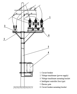 ZW32F-12 circuit breaker installation diagram (intelligent box-type)